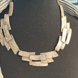 Silver Geometric Necklace